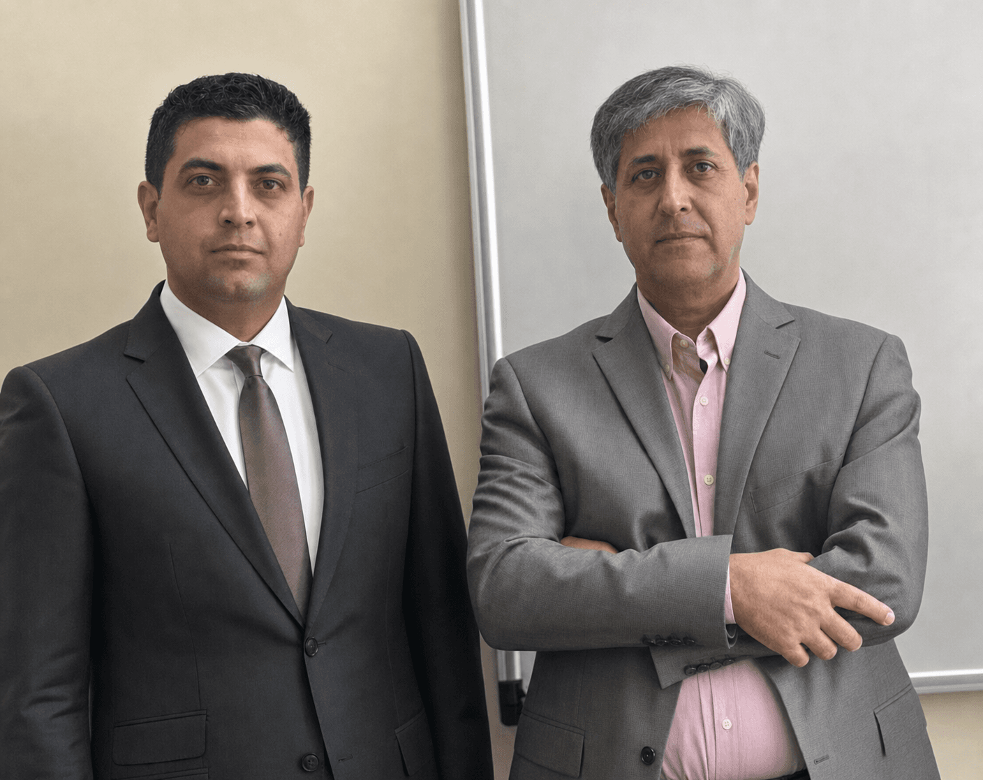 محل تصویر دکتر مهراد سلیمی در کنار دکتر عبدالحسین شیروی